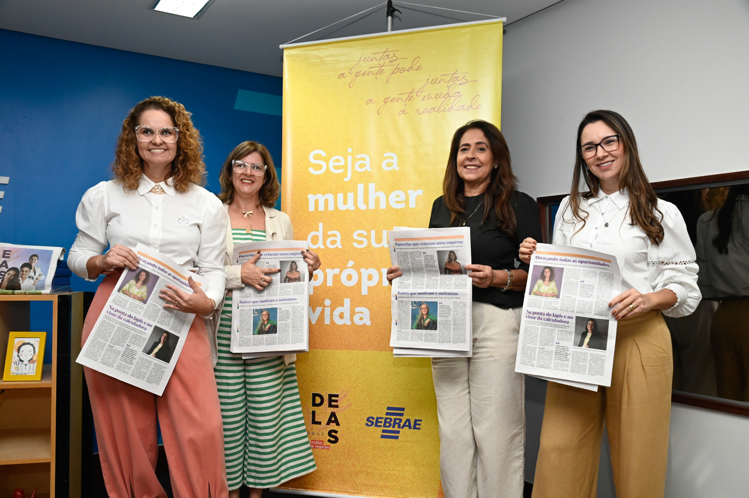 Algumas das empreendedoras retratadas na publicação do Jornal O Popular, “Delas - Mulher de Negócios”