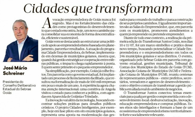 ASN Goiás - Agência Sebrae de Notícias