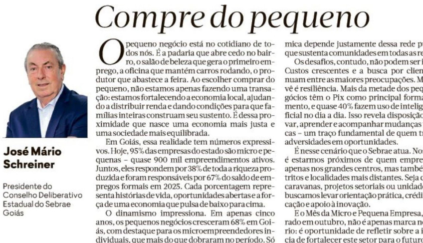 ASN Goiás - Agência Sebrae de Notícias