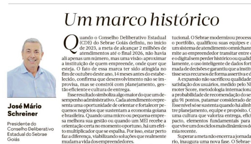 ASN Goiás - Agência Sebrae de Notícias