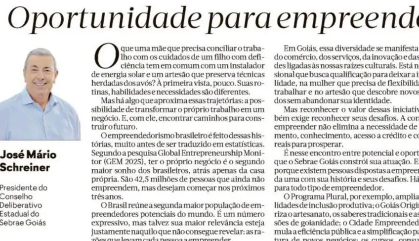 ASN Goiás - Agência Sebrae de Notícias